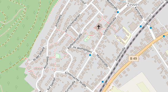 Friseur auf Satellitenbild