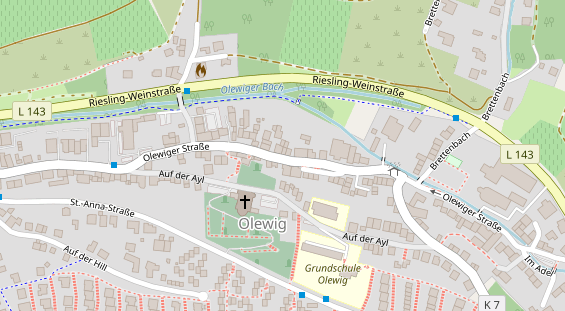 Friseur auf Satellitenbild