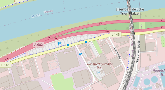 Friseur auf Satellitenbild