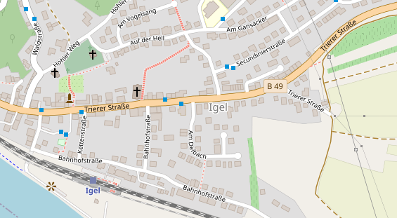 Friseur auf Satellitenbild