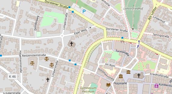 Friseur auf Satellitenbild