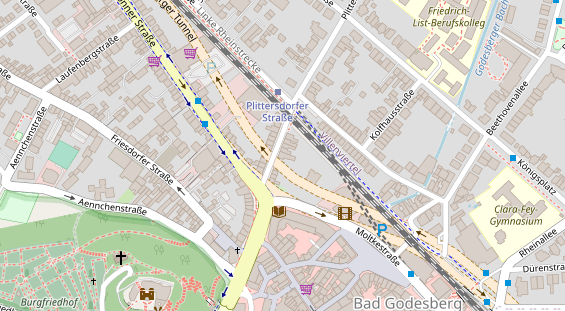 Friseur auf Satellitenbild