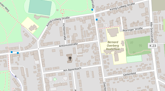 Friseur auf Satellitenbild