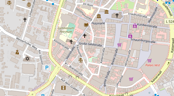 Friseur auf Satellitenbild