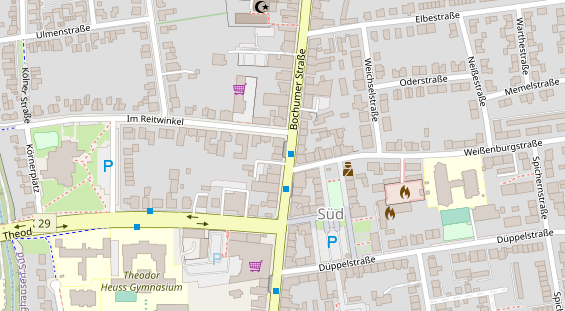 Friseur auf Satellitenbild