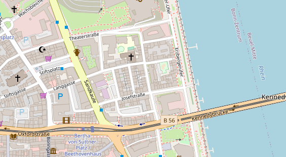 Friseur auf Satellitenbild