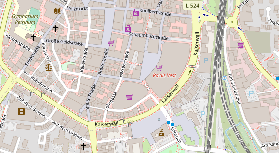 Friseur auf Satellitenbild