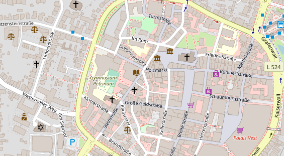 Friseur auf Satellitenbild