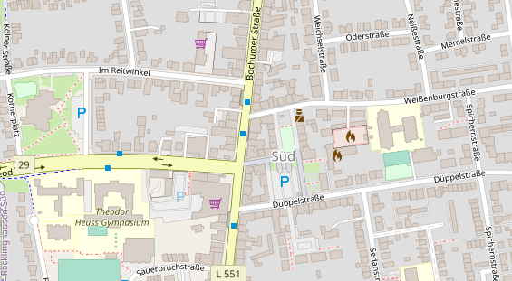 Friseur auf Satellitenbild