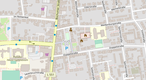 Friseur auf Satellitenbild