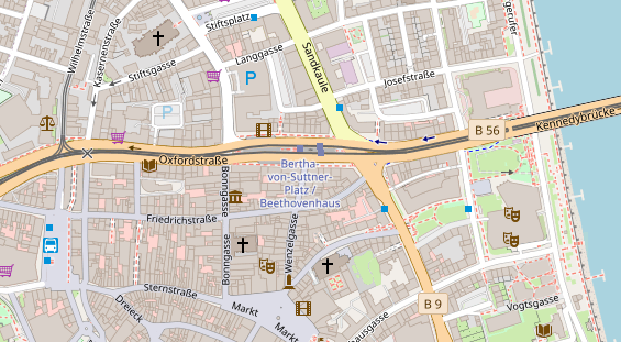 Friseur auf Satellitenbild