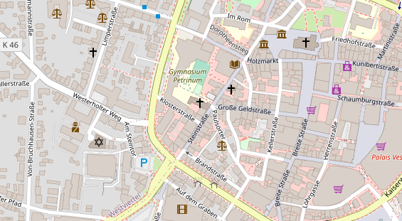 Friseur auf Satellitenbild