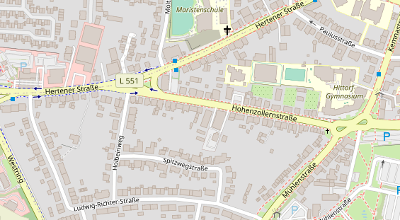 Friseur auf Satellitenbild