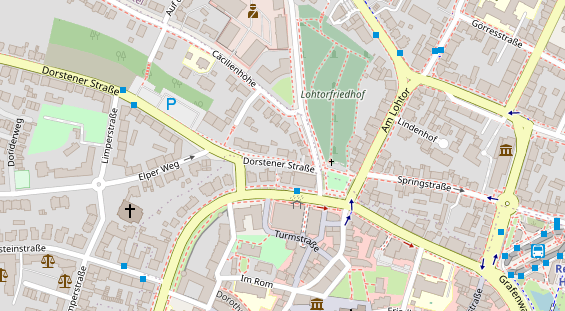 Friseur auf Satellitenbild