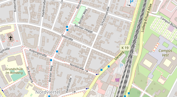 Friseur auf Satellitenbild