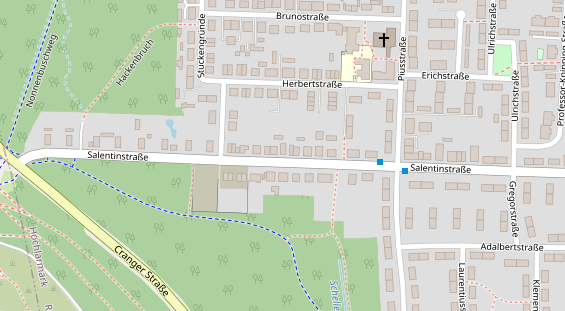 Friseur auf Satellitenbild