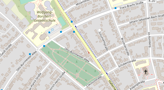 Friseur auf Satellitenbild