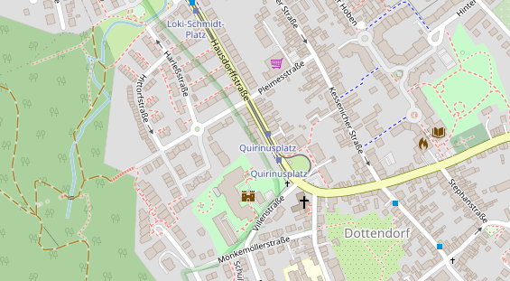 Friseur auf Satellitenbild