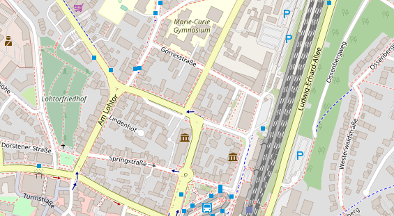 Friseur auf Satellitenbild