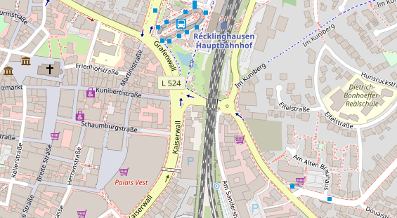 Friseur auf Satellitenbild