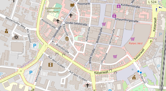 Friseur auf Satellitenbild