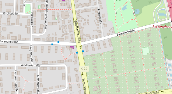 Friseur auf Satellitenbild