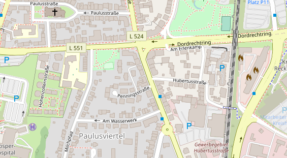 Friseur auf Satellitenbild