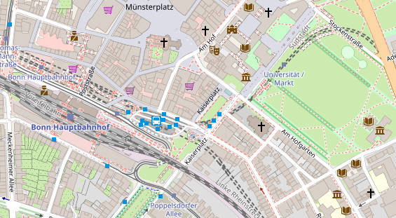 Friseur auf Satellitenbild