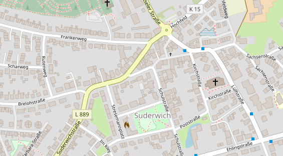 Friseur auf Satellitenbild