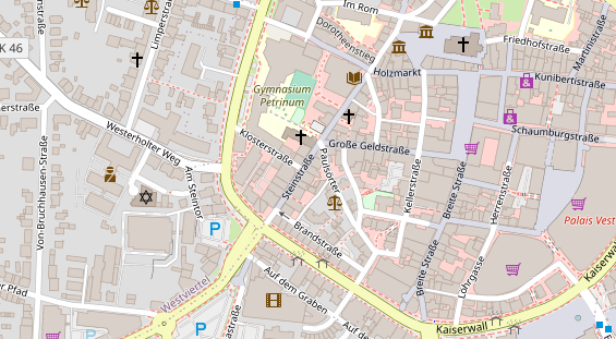 Friseur auf Satellitenbild