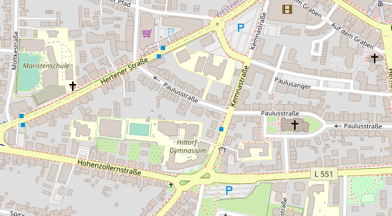 Friseur auf Satellitenbild