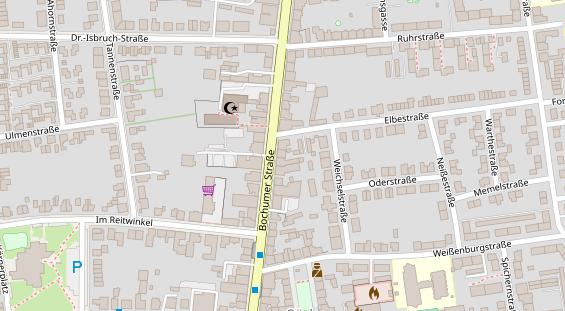 Friseur auf Satellitenbild