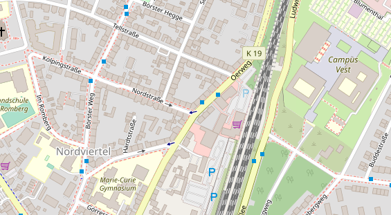 Friseur auf Satellitenbild