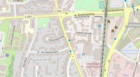 Friseur auf Satellitenbild