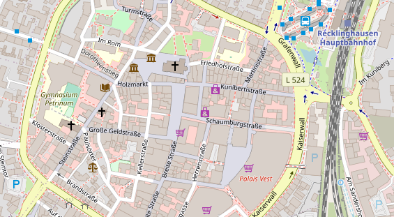 Friseur auf Satellitenbild