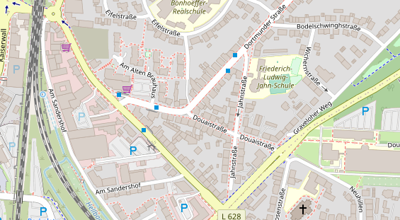 Friseur auf Satellitenbild