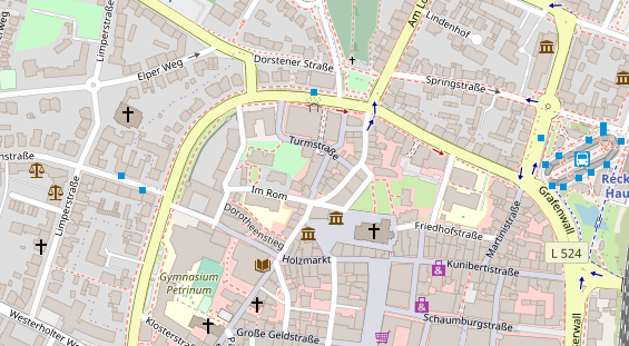 Friseur auf Satellitenbild