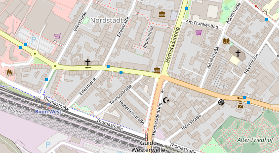 Friseur auf Satellitenbild