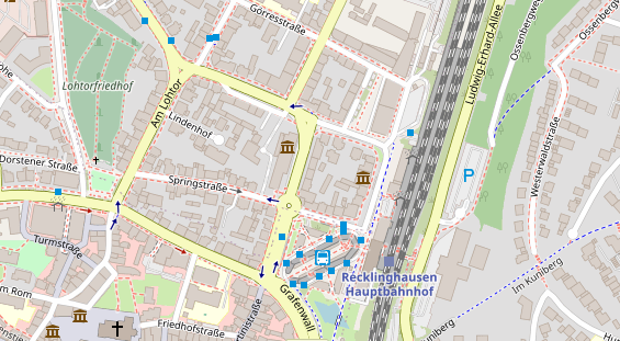 Friseur auf Satellitenbild