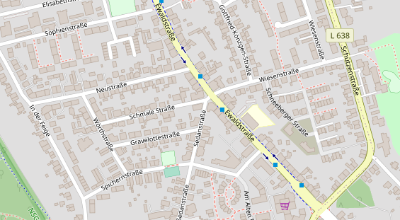 Friseur auf Satellitenbild