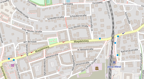 Friseur auf Satellitenbild