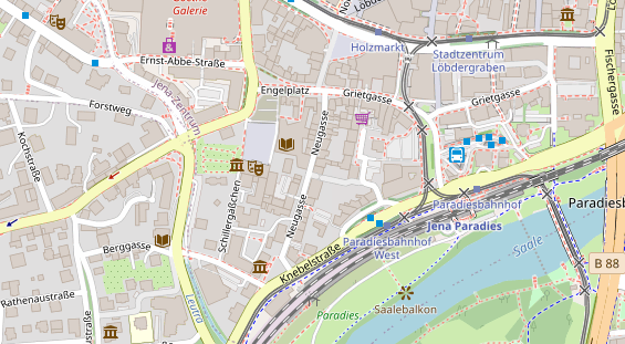 Friseur auf Satellitenbild