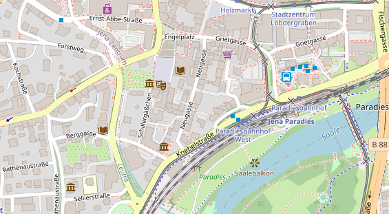 Friseur auf Satellitenbild