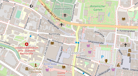 Friseur auf Satellitenbild