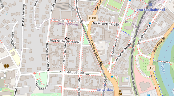 Friseur auf Satellitenbild