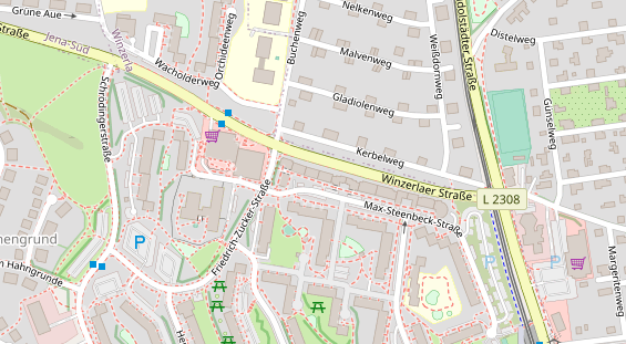 Friseur auf Satellitenbild