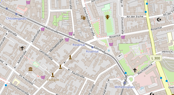 Friseur auf Satellitenbild