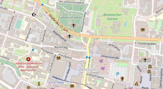 Friseur auf Satellitenbild