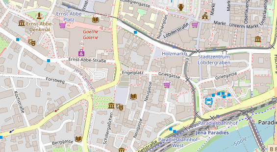 Friseur auf Satellitenbild