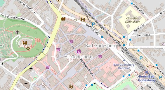 Friseur auf Satellitenbild